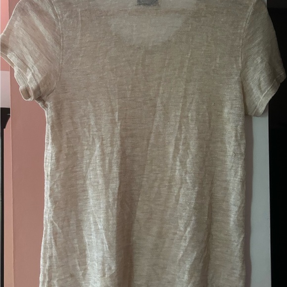 Maryam Nassir Zadeh Cream Sheer Tee - Picture 6 of 7